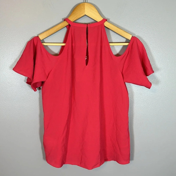 MICHAEL Michael Kors Halter Cold Shoulder Flutter Sleeve Size Petite XS NWT - Picture 4 of 8